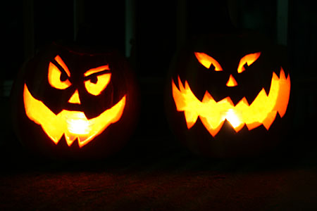 scary halloween pumpkins picture
