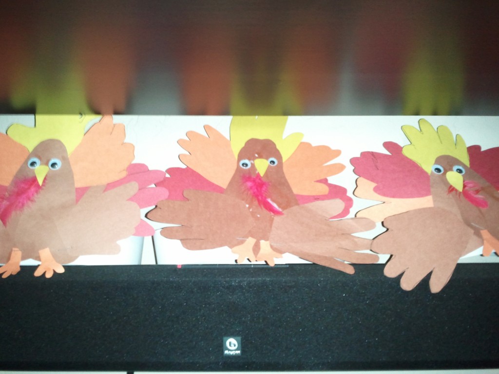 finished turkey craft picture