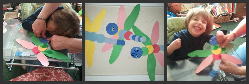 paper dragonfly craft picture