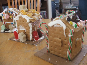 Kids gingerbread houses