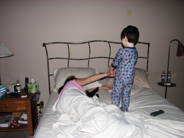 Bilderesultat for kids waking mom