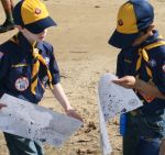 boy scouts with compass picture