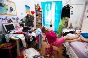 room in a mess