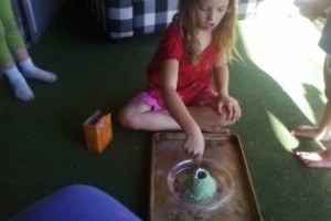 making volcano model