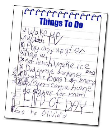 things to do list picture